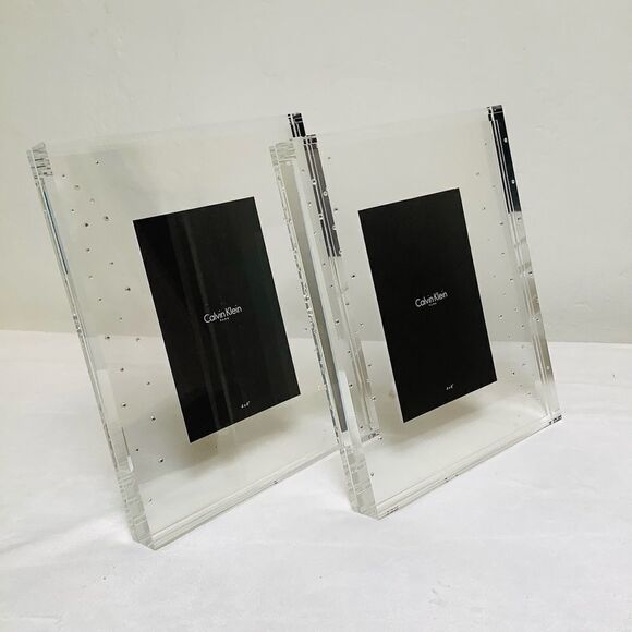 CALVIN KLEIN ACRYLIC THICK PICTURE FRAME PHOTO FRAME - Picture 1 of 10
